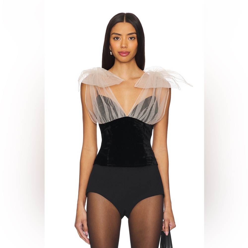 Elegant Black and Cream Women's Top